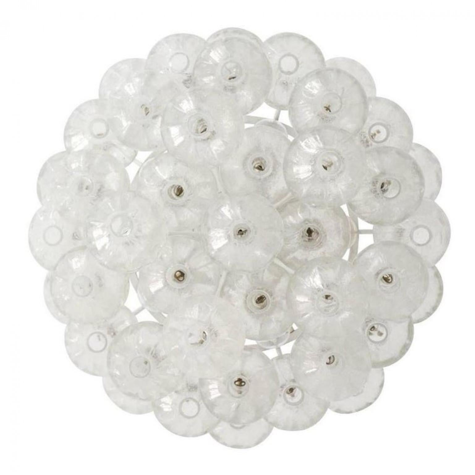 Austrian Exceptional Pair of Kalmar 'Tulipan' Light Fixtures, 1960s For Sale