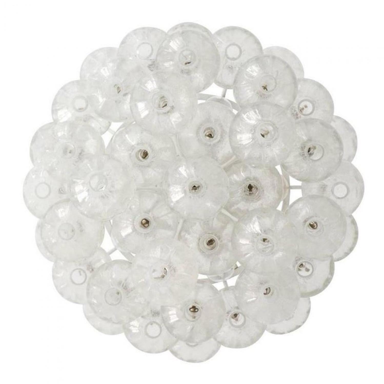 Austrian Exceptional Pair of Kalmar 'Tulipan' Light Fixtures, 1960s For Sale