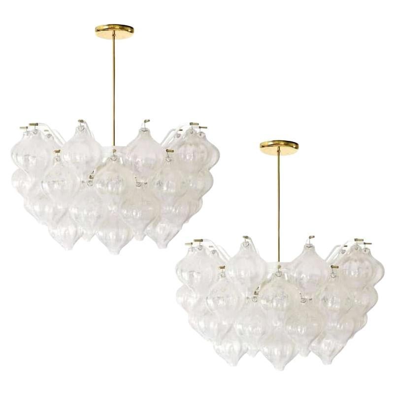 Eccezionale coppia di lampade Kalmar "Tulipan", anni
60