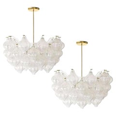 Exceptional Pair of Kalmar 'Tulipan' Light Fixtures, 1960s