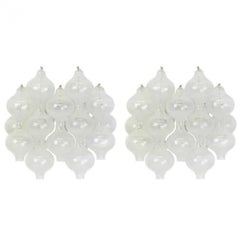 Exceptional Pair of Kalmar 'Tulipan' Wall Sconces, 1960s