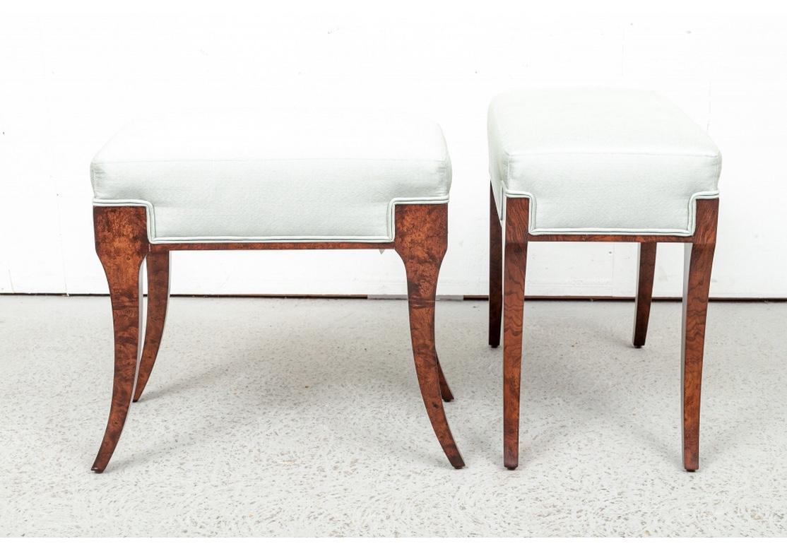 Exceptional Pair of Klismos Style Benches by William Switzer 4