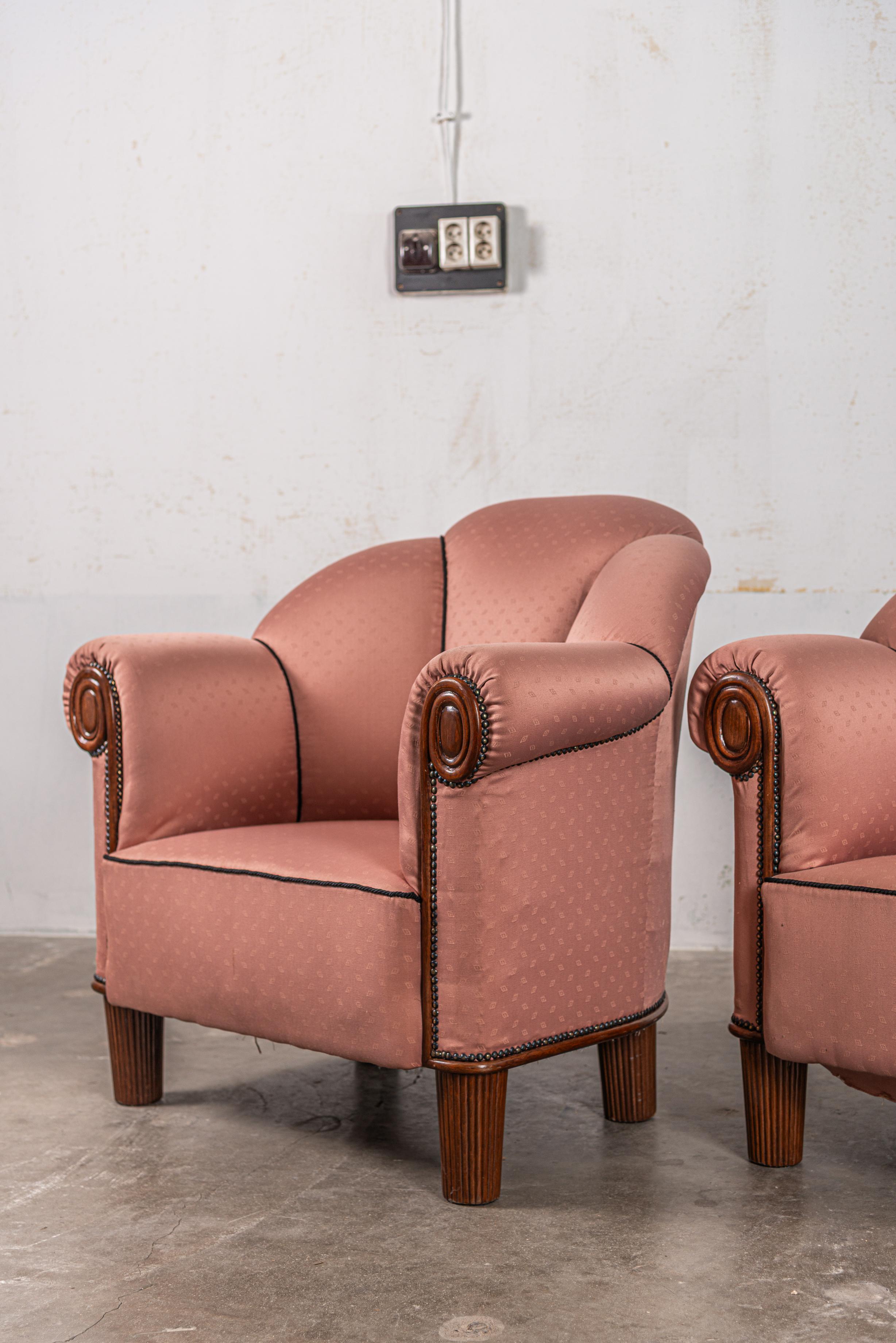 Exceptionnelle paire de chaises longues d'Otto Prutscher pour Thonet 1919 en vente 5