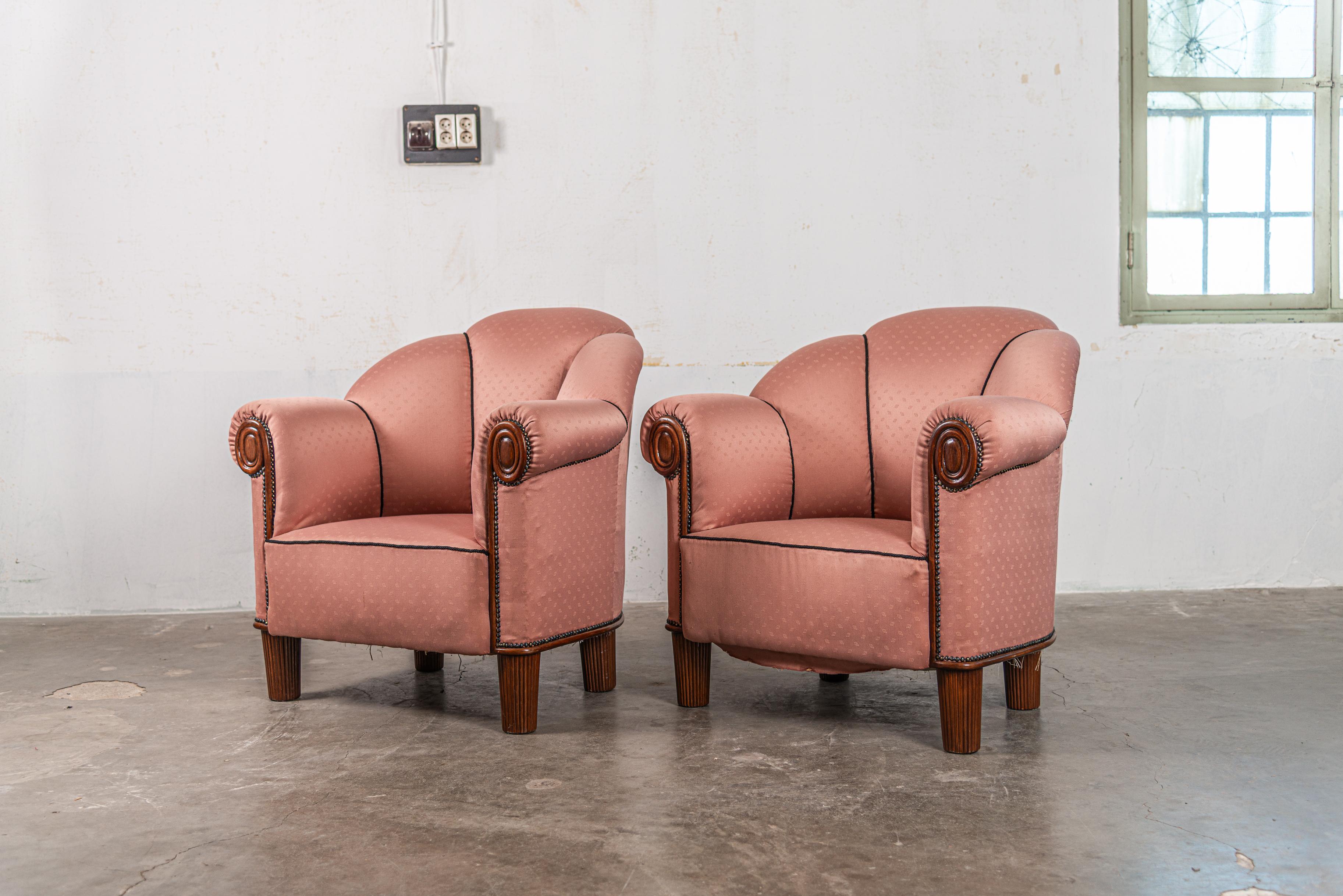 Exceptionnelle paire de chaises longues d'Otto Prutscher pour Thonet 1919 en vente 6