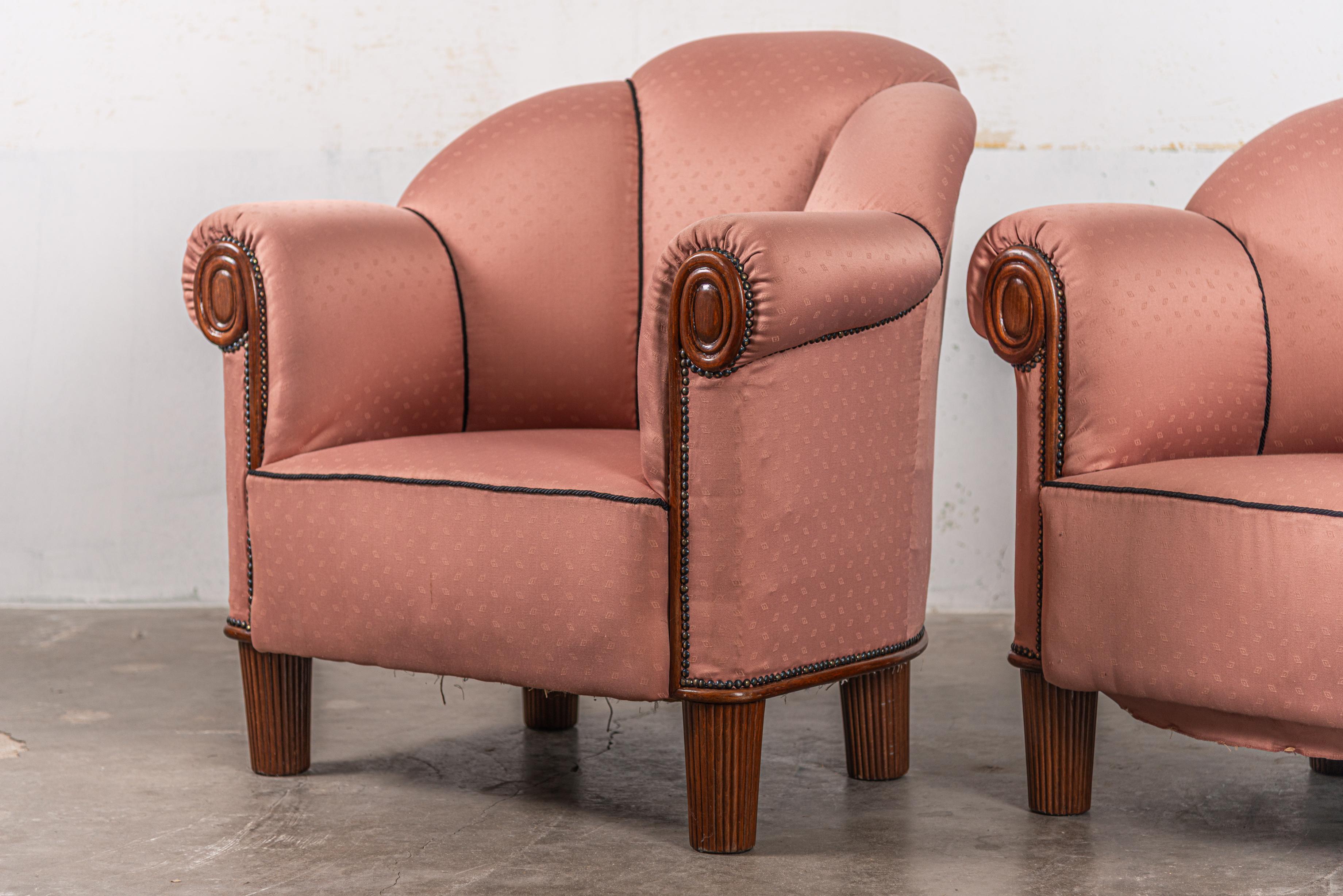 Exceptionnelle paire de chaises longues d'Otto Prutscher pour Thonet 1919 en vente 7