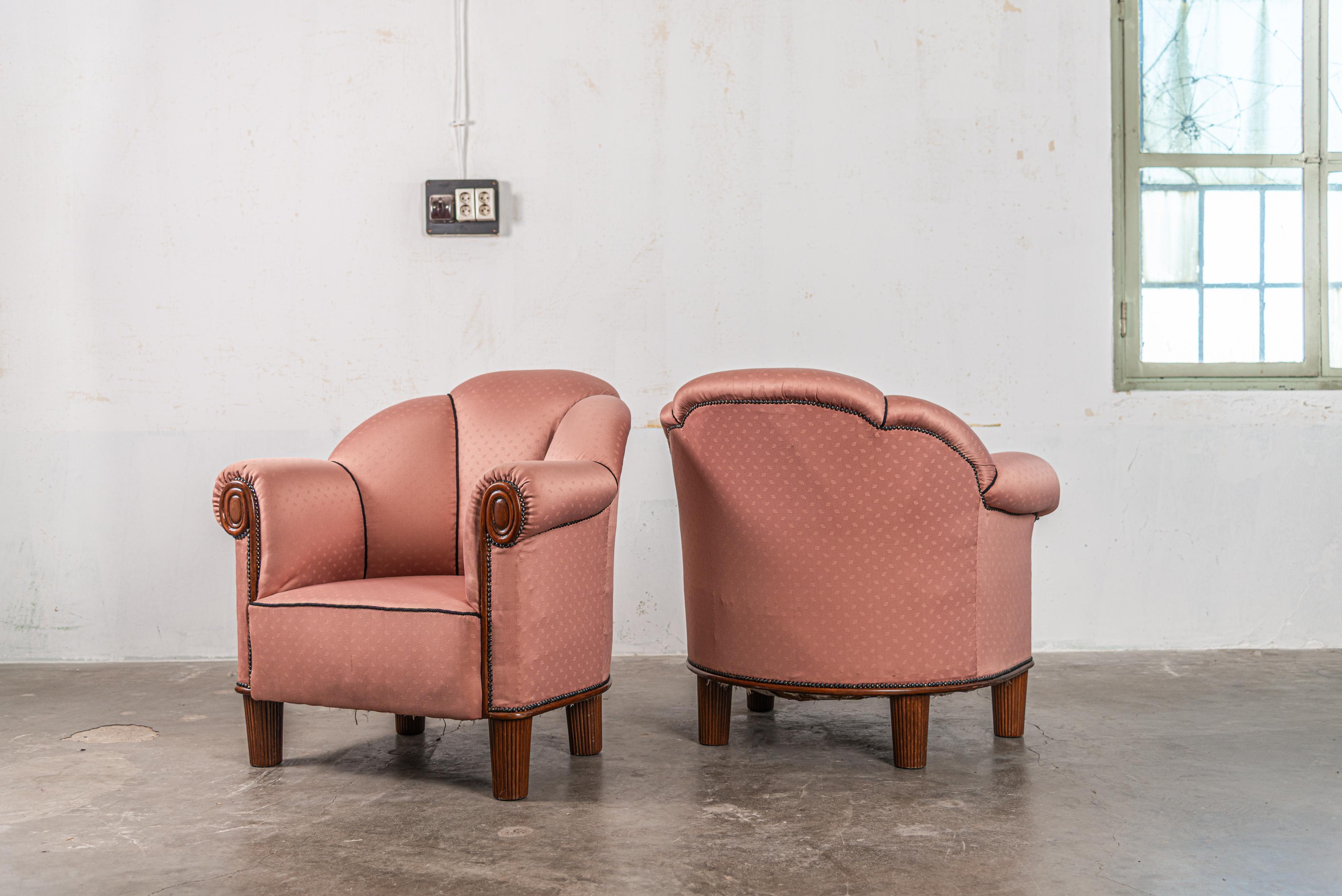 Exceptionnelle paire de chaises longues d'Otto Prutscher pour Thonet 1919 en vente 8