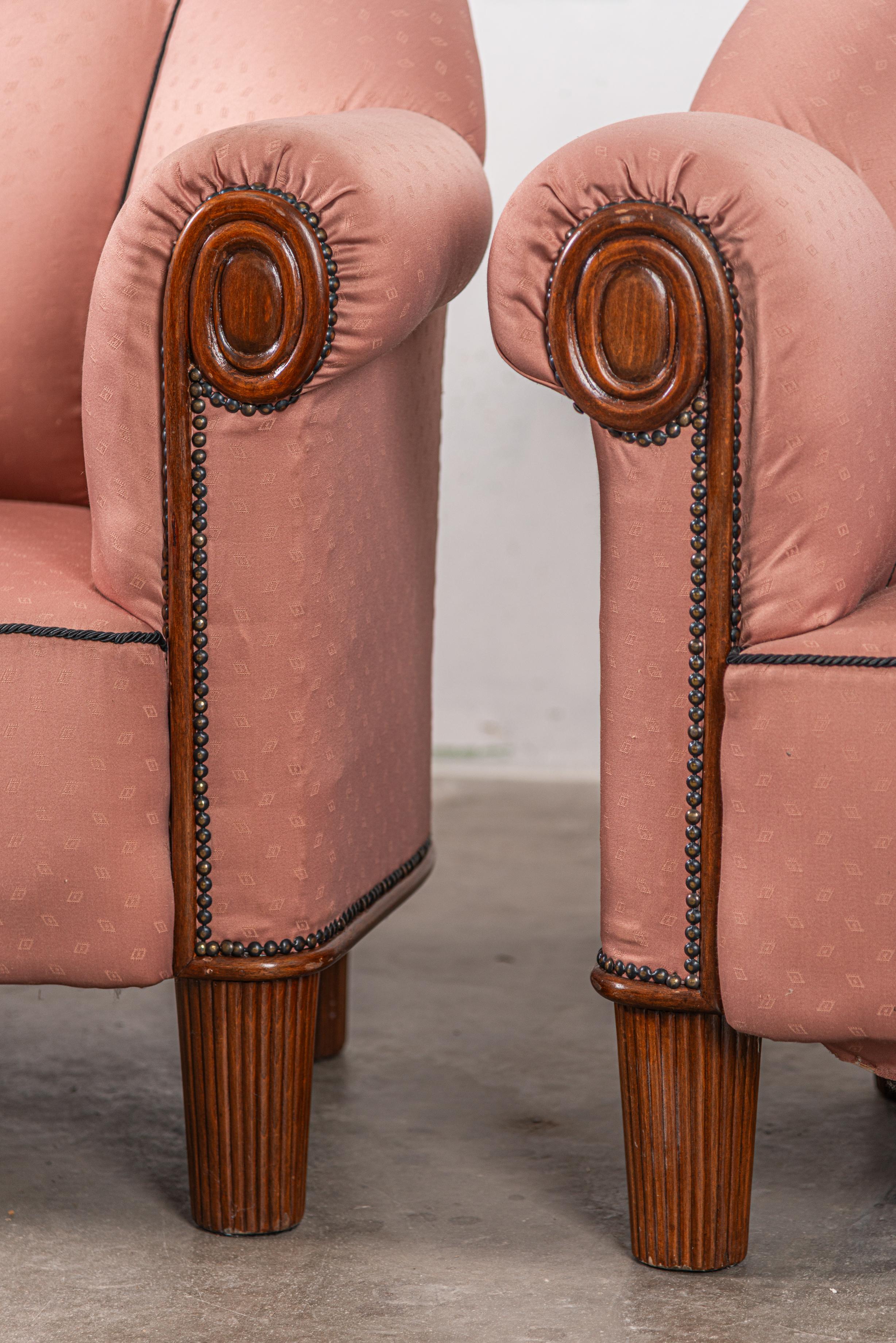Autrichien Exceptionnelle paire de chaises longues d'Otto Prutscher pour Thonet 1919 en vente