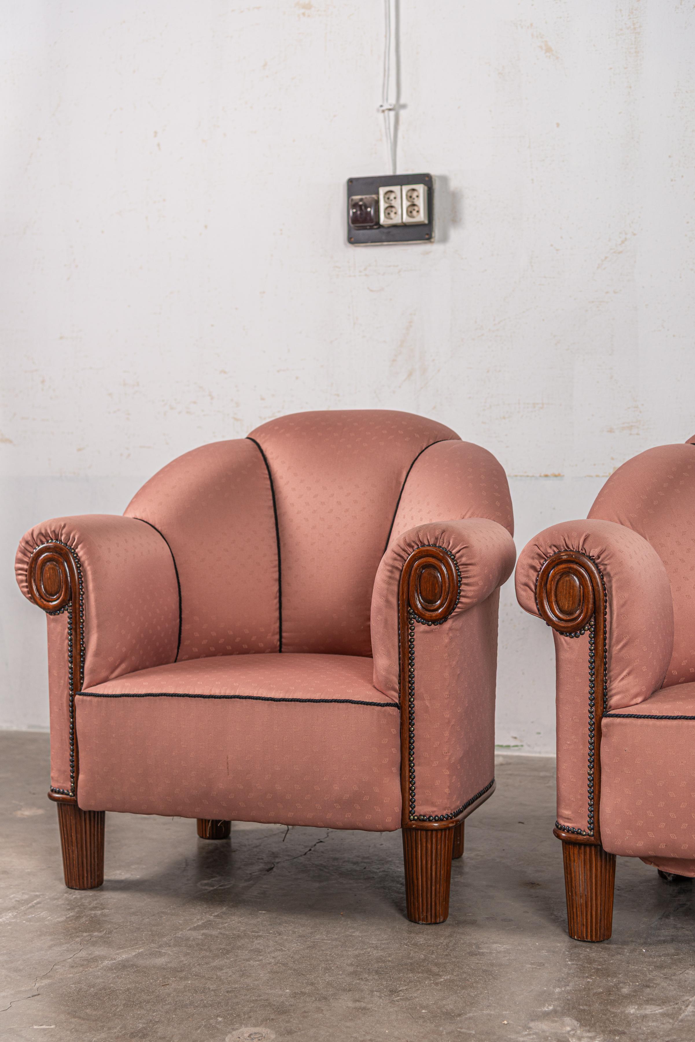 Début du 20ème siècle Exceptionnelle paire de chaises longues d'Otto Prutscher pour Thonet 1919 en vente