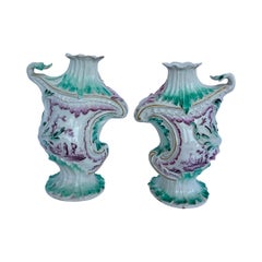 Exceptional Pair of Rococo Porcelain Vases by Derby, England, c. 1755–1765