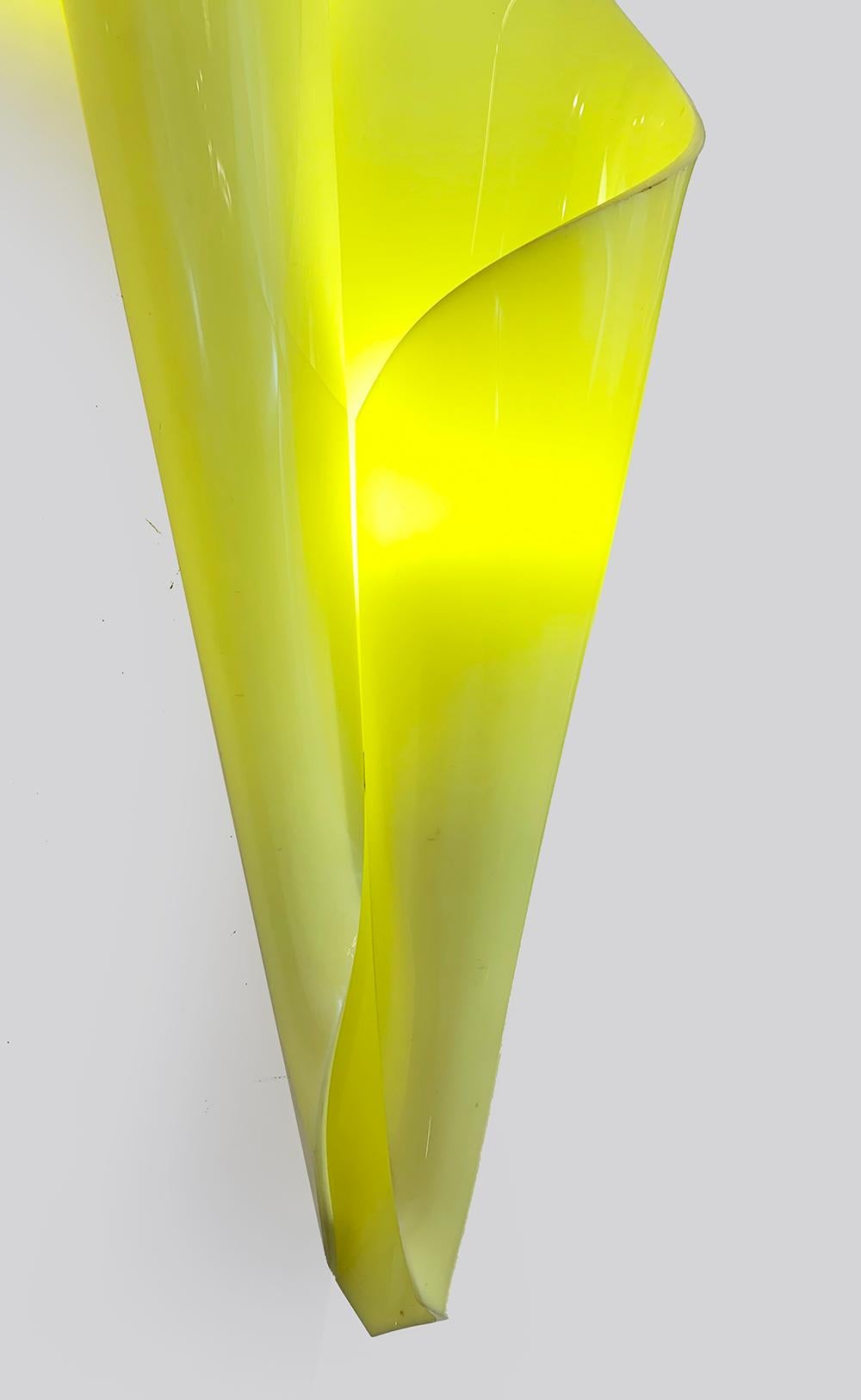 Lucite Exceptional Pair of Sconces 1950, by Hanns Hoffmann Lederer for Heinz Hecht For Sale