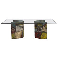 Exceptional Paul Evans for Directional Model PE24 Brutalist Welded Dining Table
