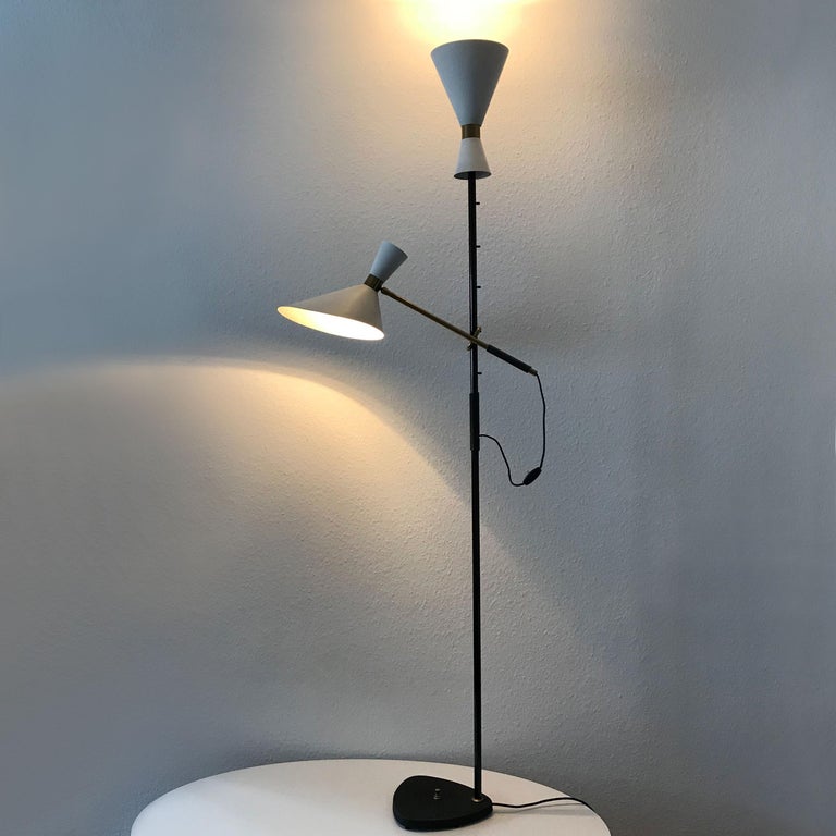 Exceptional Pelikan Floor Lamp By Julius Theodor For J T Kalmar Exceptional Pelikan Floor Lamp By Julius Theodor For J T Kalmar Austria 1950s