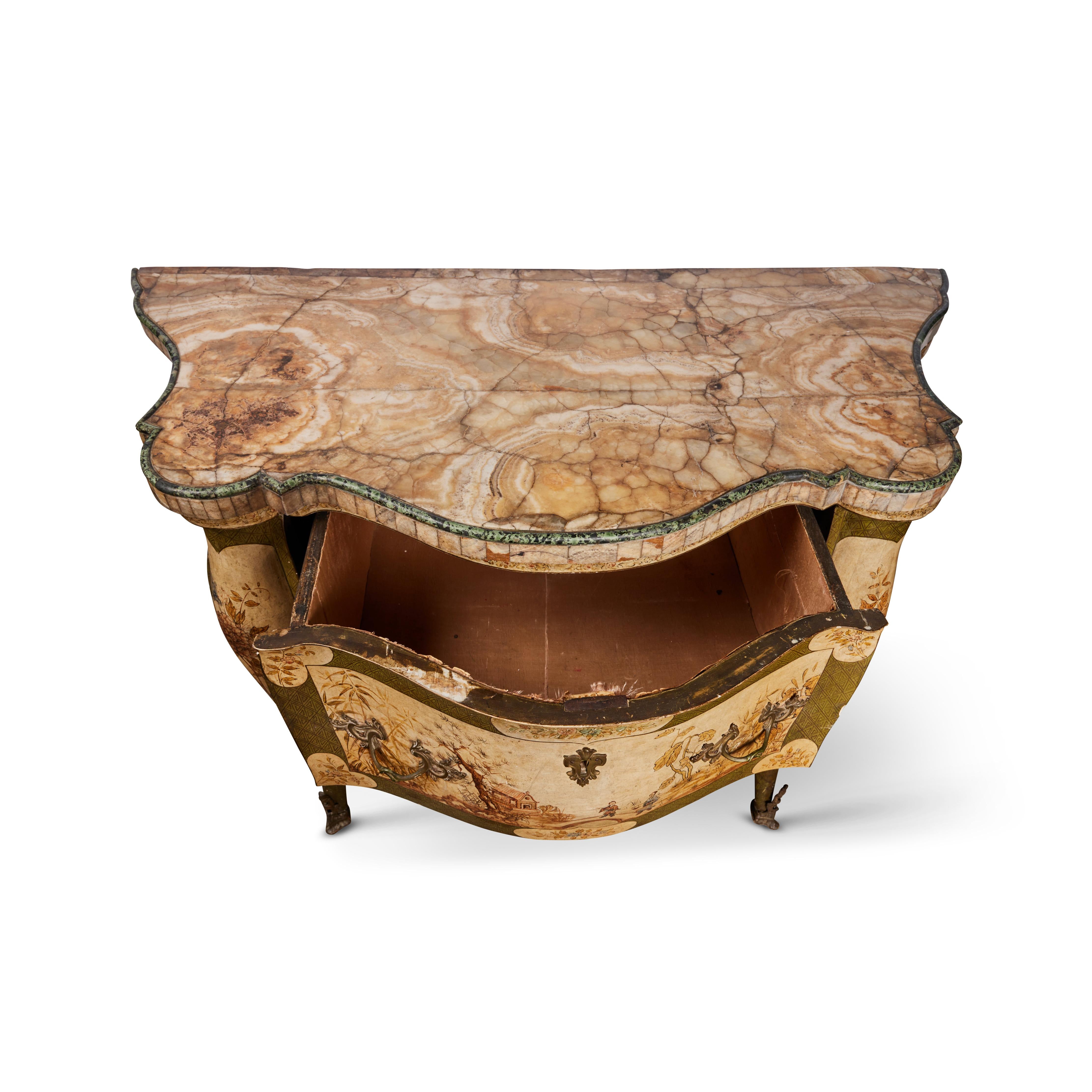 Italian Exceptional, Period Chinoiserie Commode For Sale