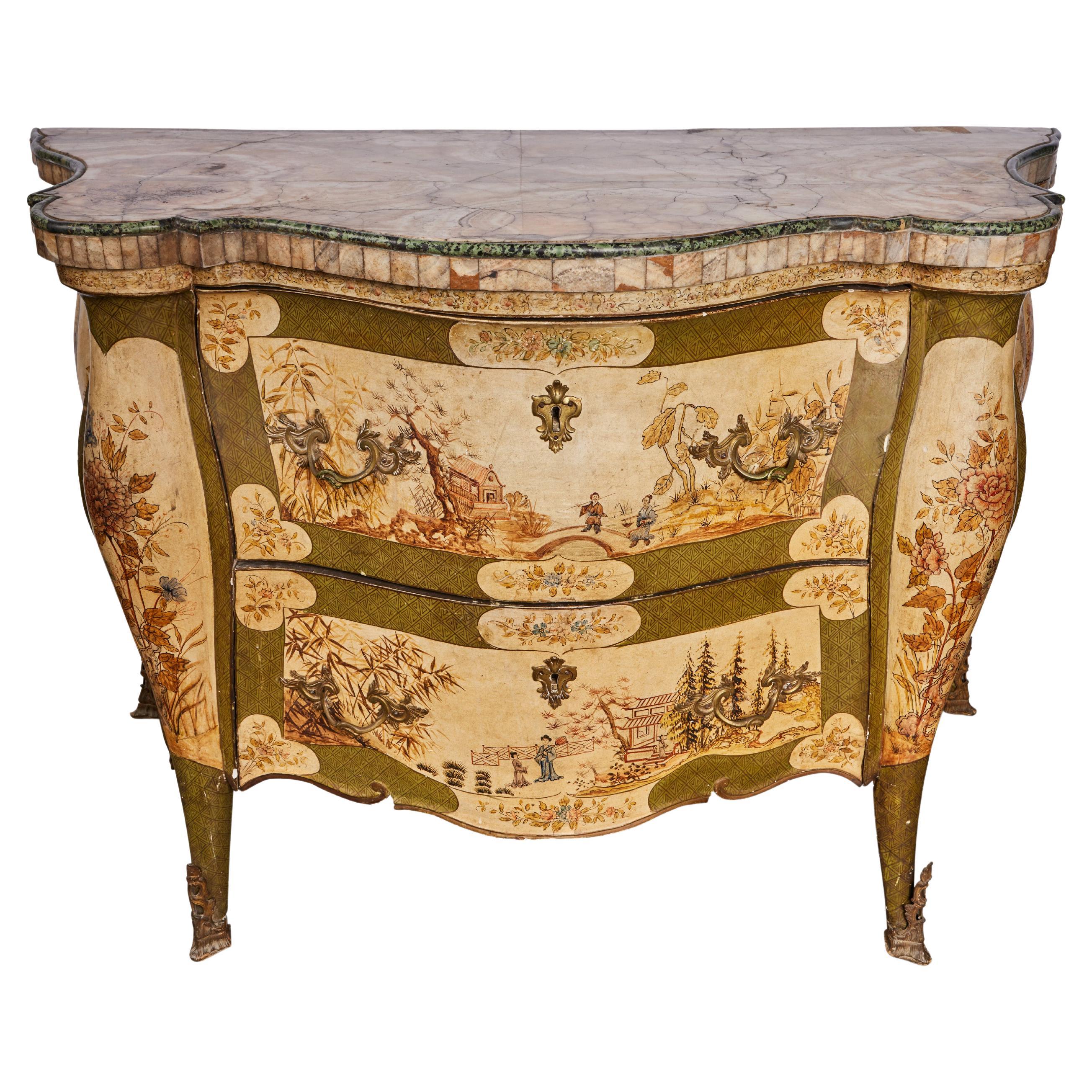 Exceptional, Period Chinoiserie Commode For Sale