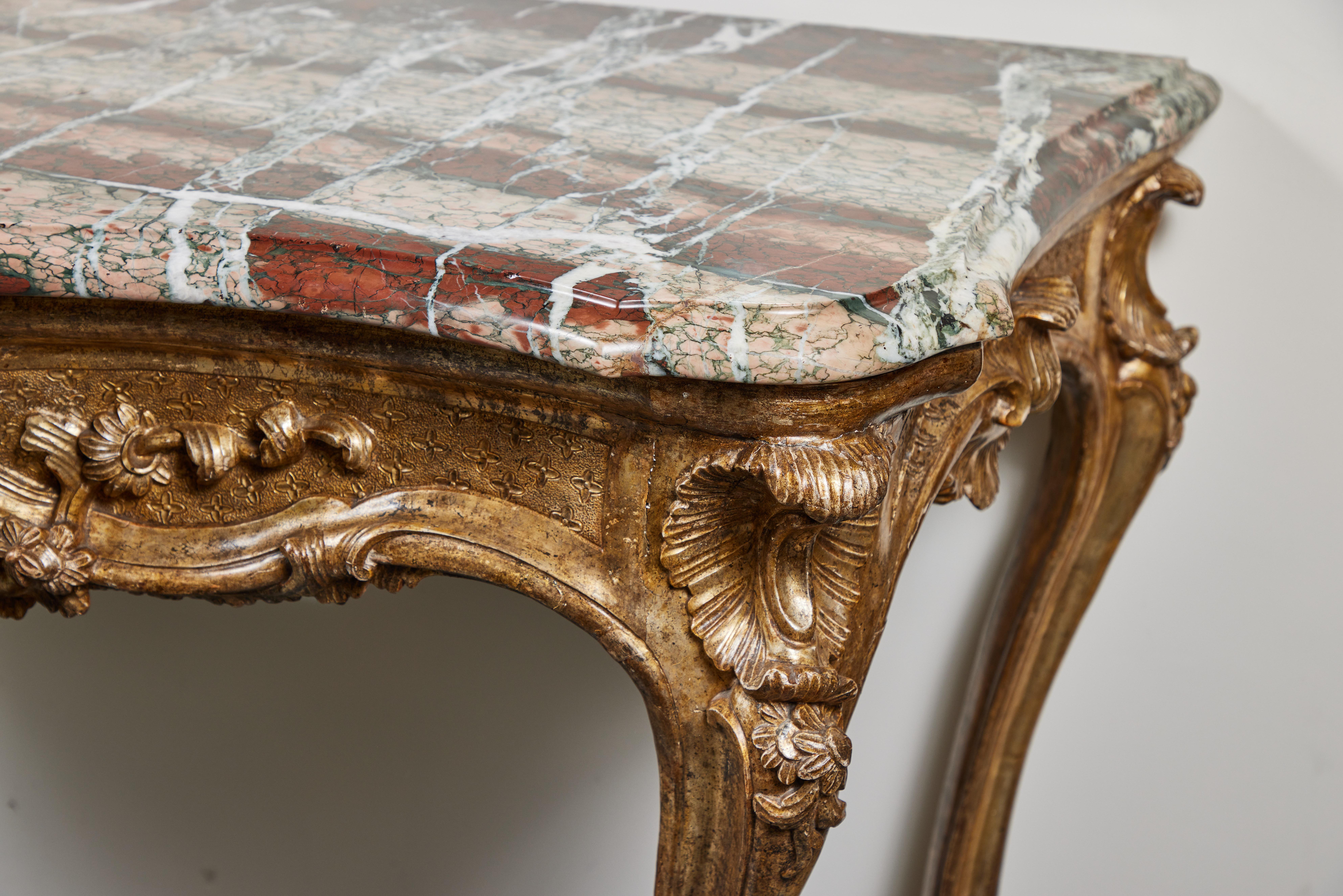 18th Century and Earlier Exceptional, Period Roman Consoles For Sale