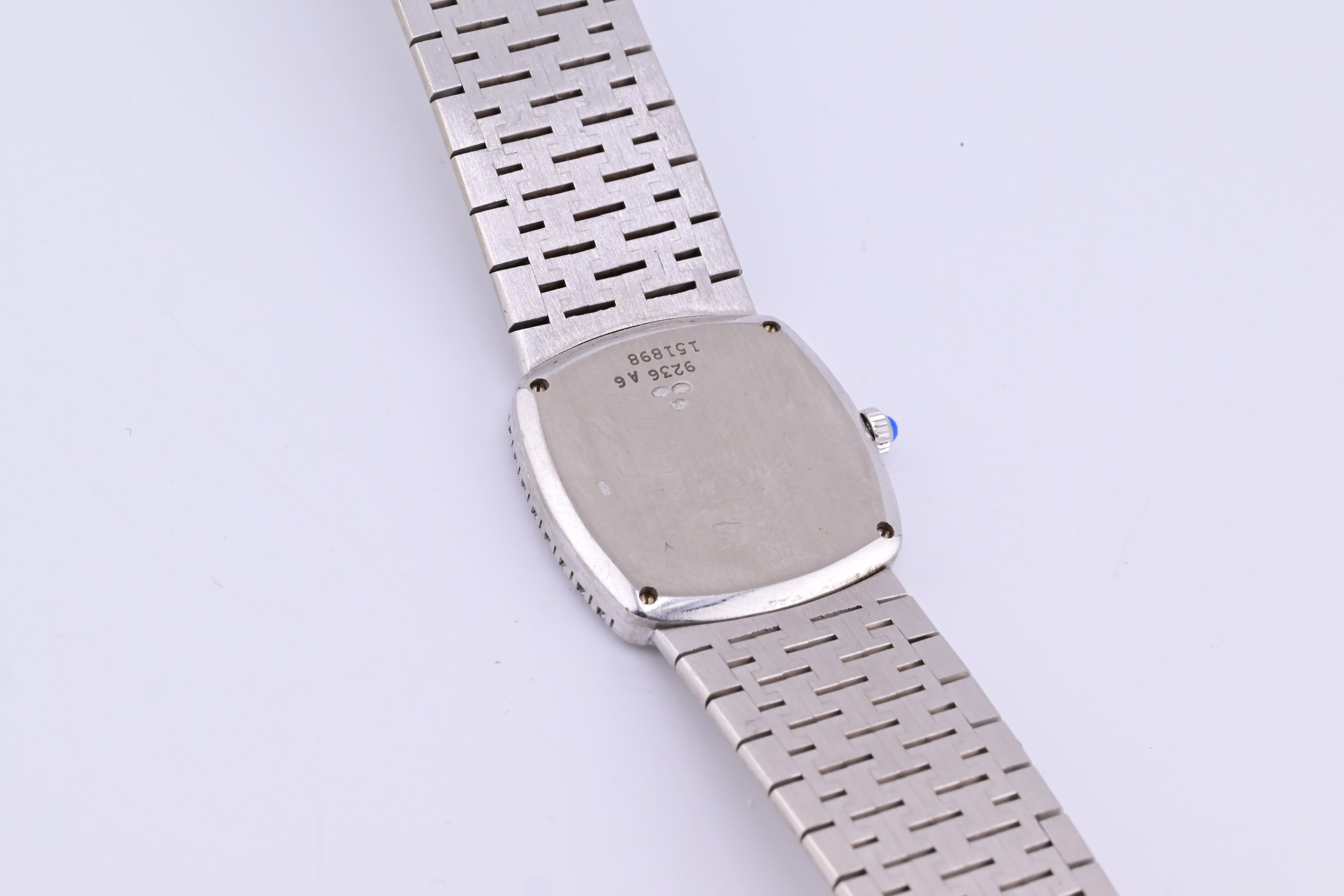 Außergewöhnliche Piaget Weißgold 18K Damenuhr 9236 A6 Modell 8