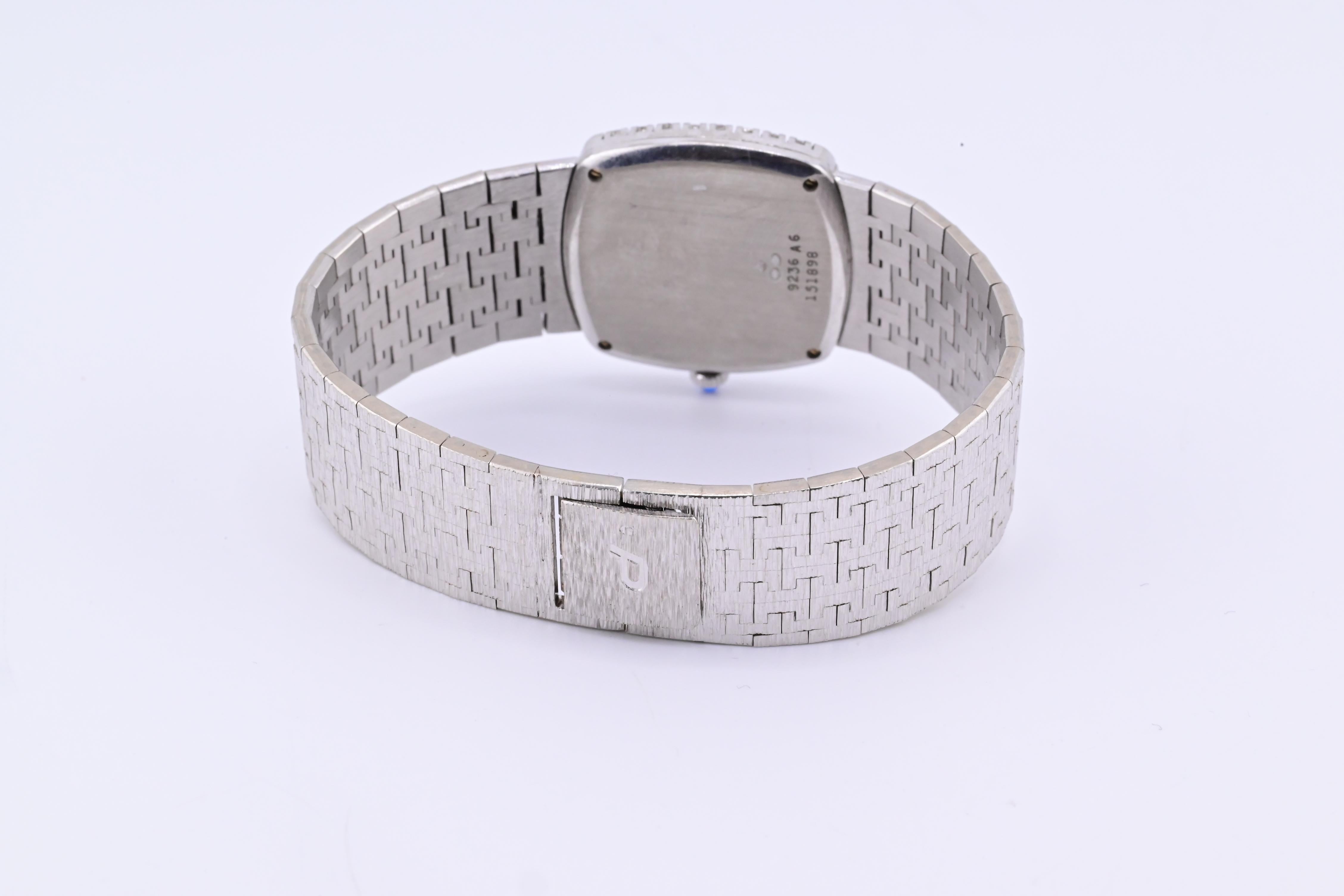 Außergewöhnliche Piaget Weißgold 18K Damenuhr 9236 A6 Modell 9