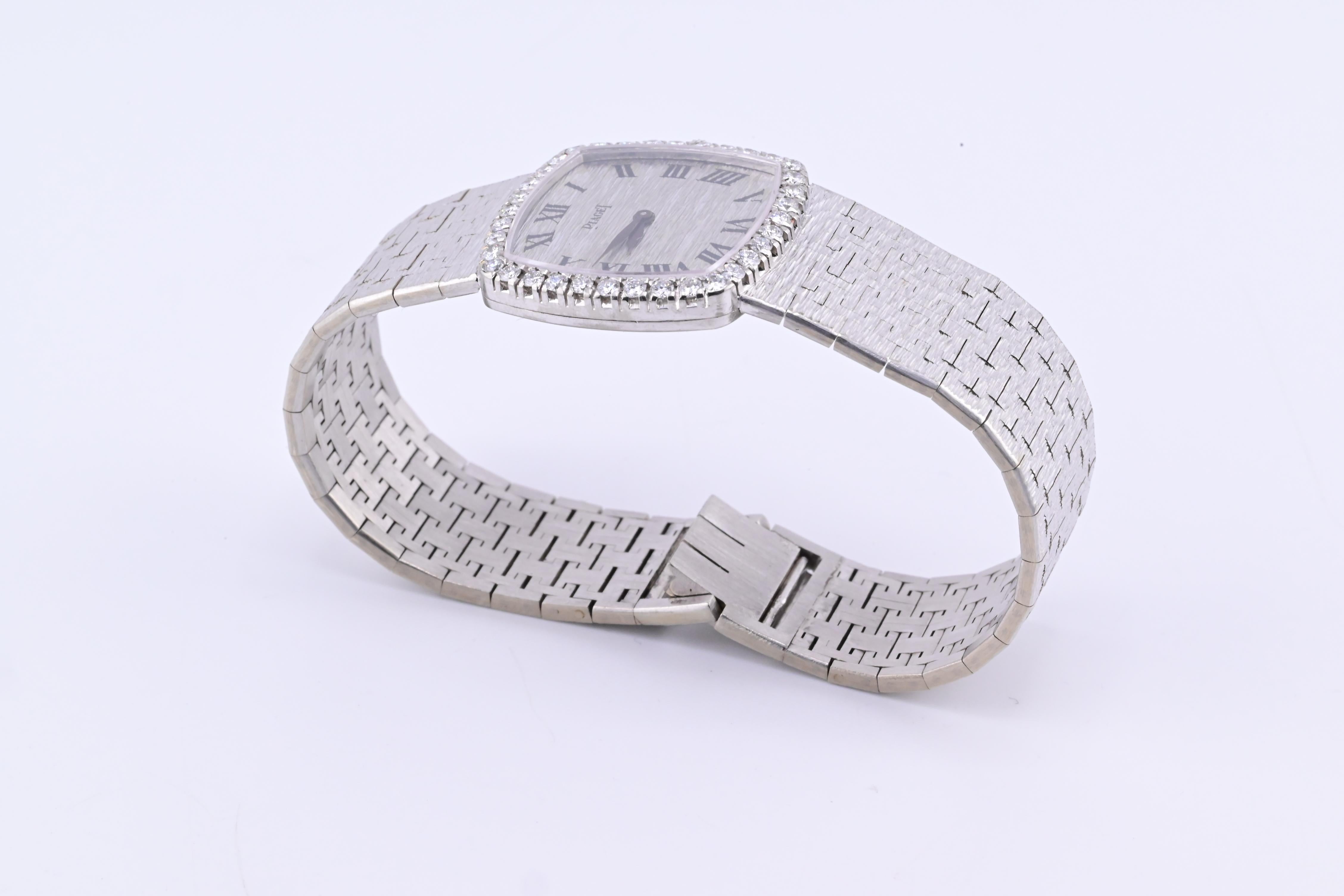 Außergewöhnliche Piaget Weißgold 18K Damenuhr 9236 A6 Modell 12