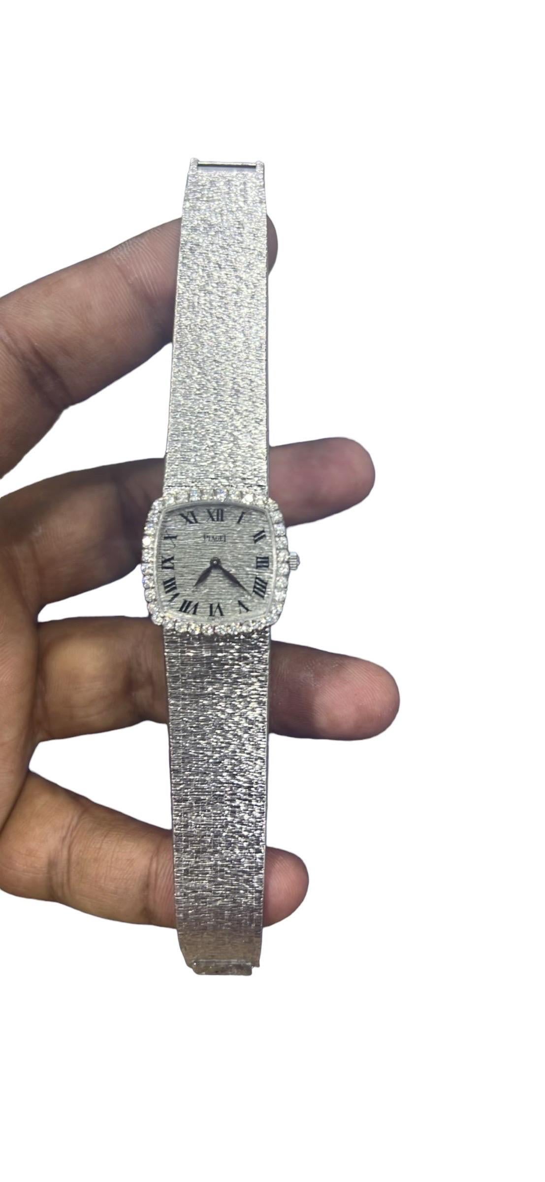 Außergewöhnliche Piaget Weißgold 18K Damenuhr 9236 A6 Modell 3