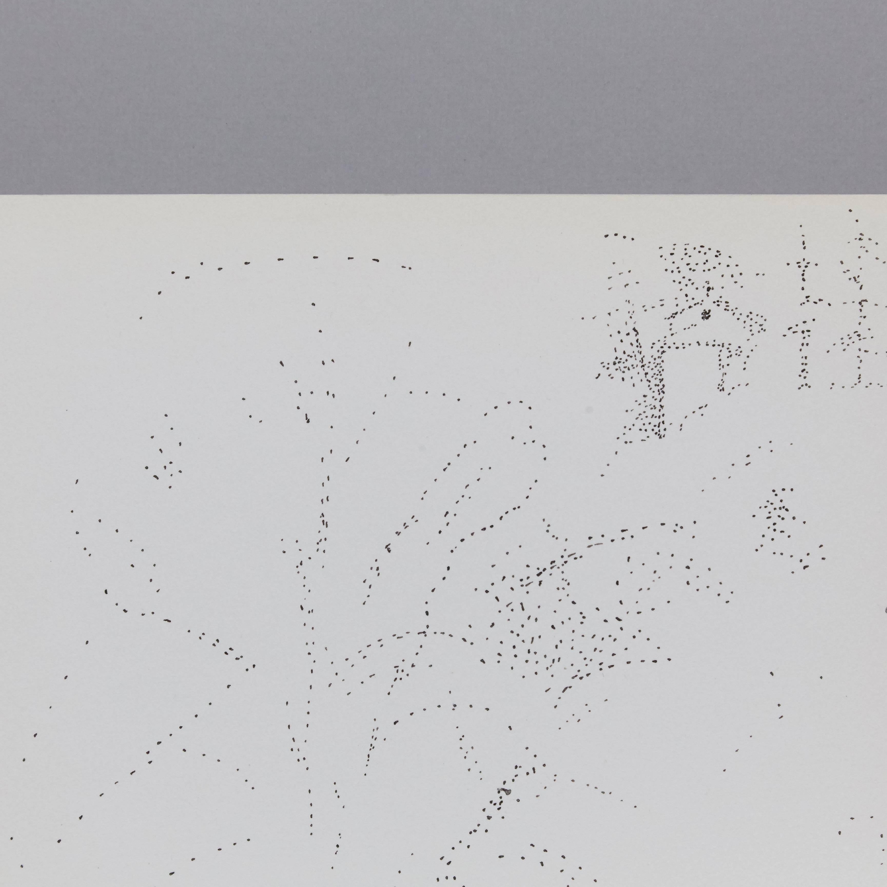 Mid-Century Modern Exceptional Pointillist Drawing by Dora Maar, circa 1960