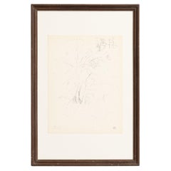 Exceptional Pointillist Drawing by Dora Maar, circa 1960