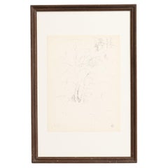 Exceptionnel dessin pointilliste de Dora Maar, vers 1960