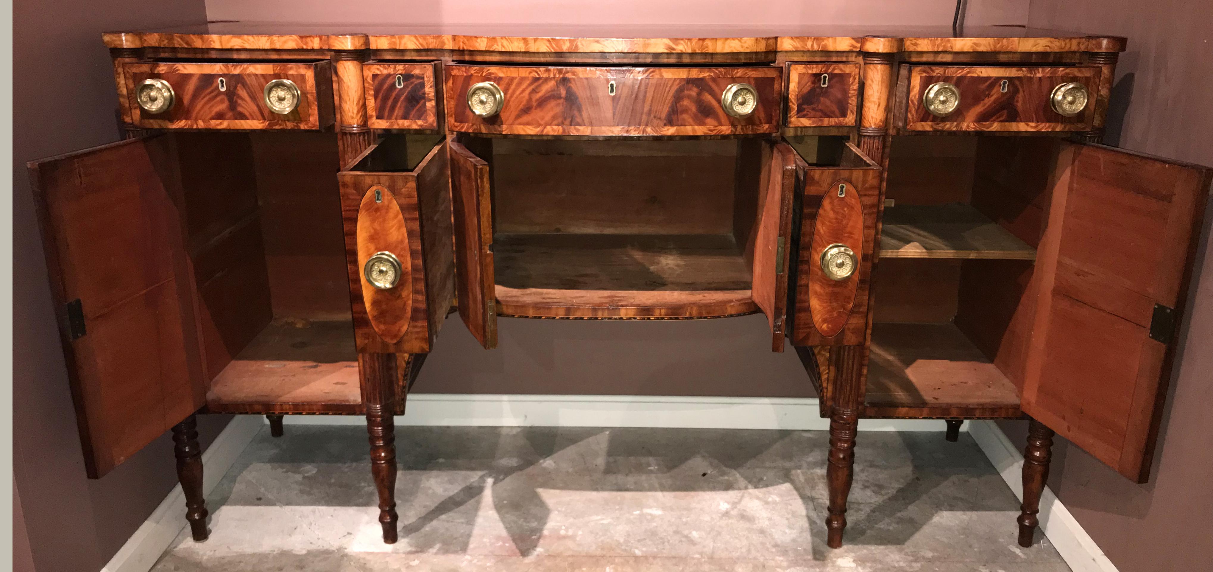 Exceptional Portsmouth, NH Sideboard Attributed to Judkins & Senter, circa 1810 1