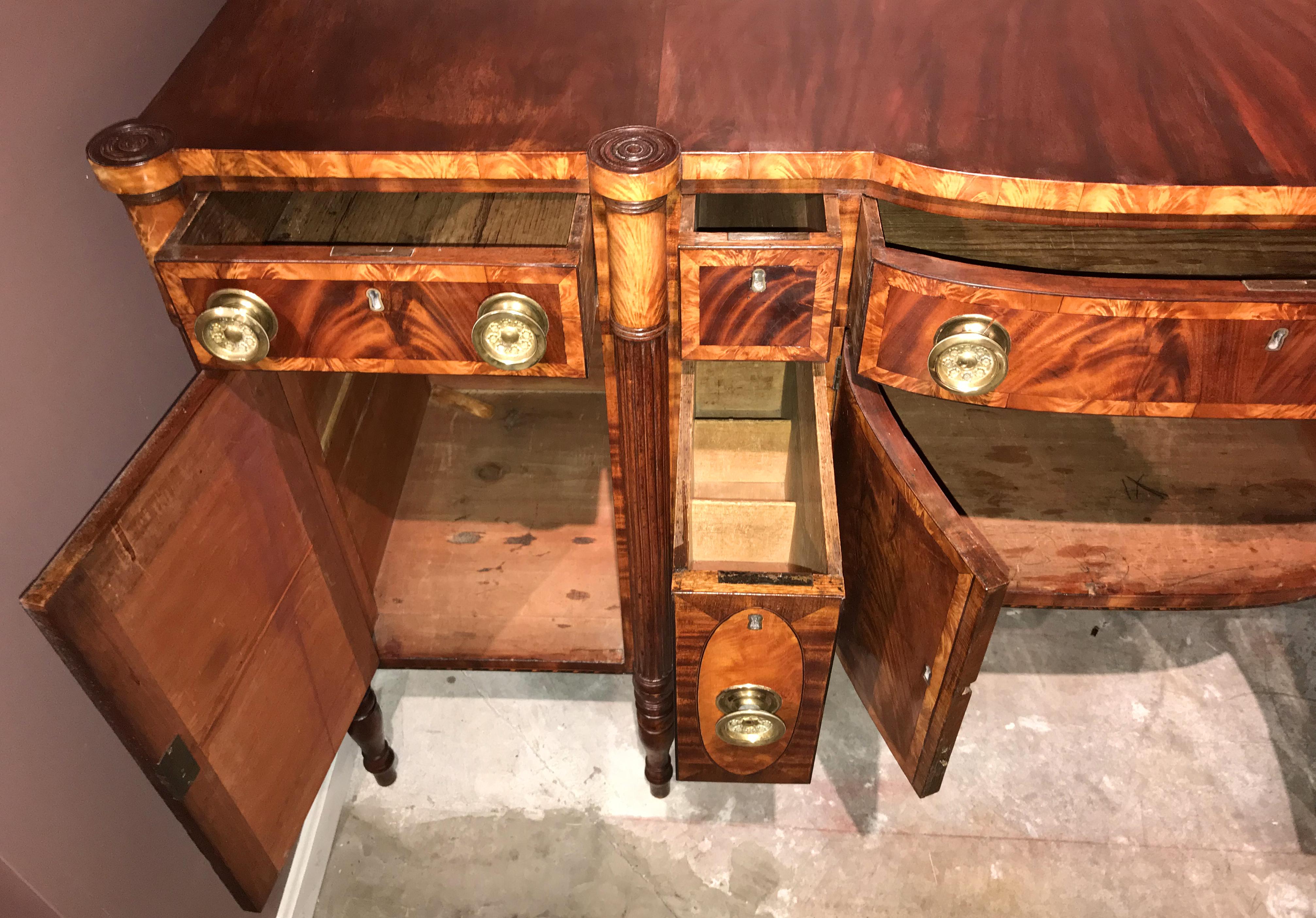 Exceptional Portsmouth, NH Sideboard Attributed to Judkins & Senter, circa 1810 2