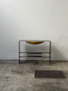 Exceptional Postmodern Console Table with Drawer 1990s Italy