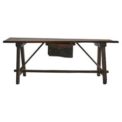 Antique Exceptional Primitive 18th C. Northern Portuguese Dinning/Console Table