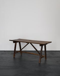 Außergewöhnlicher primitiver portugiesischer Esstisch aus dem 18.