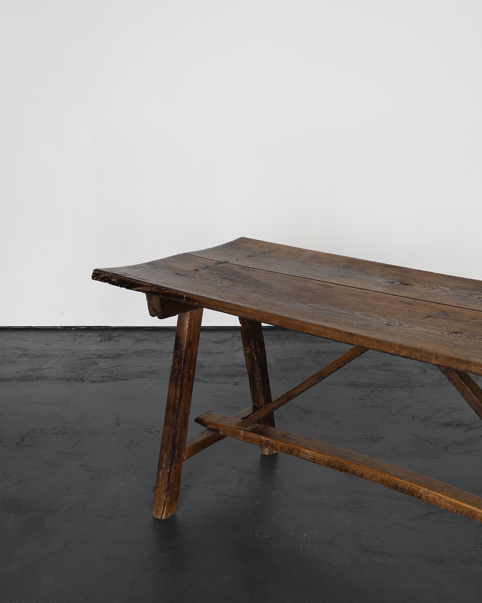 18th Century and Earlier Exceptional Primitive 18th C. Portuguese Dining Table For Sale