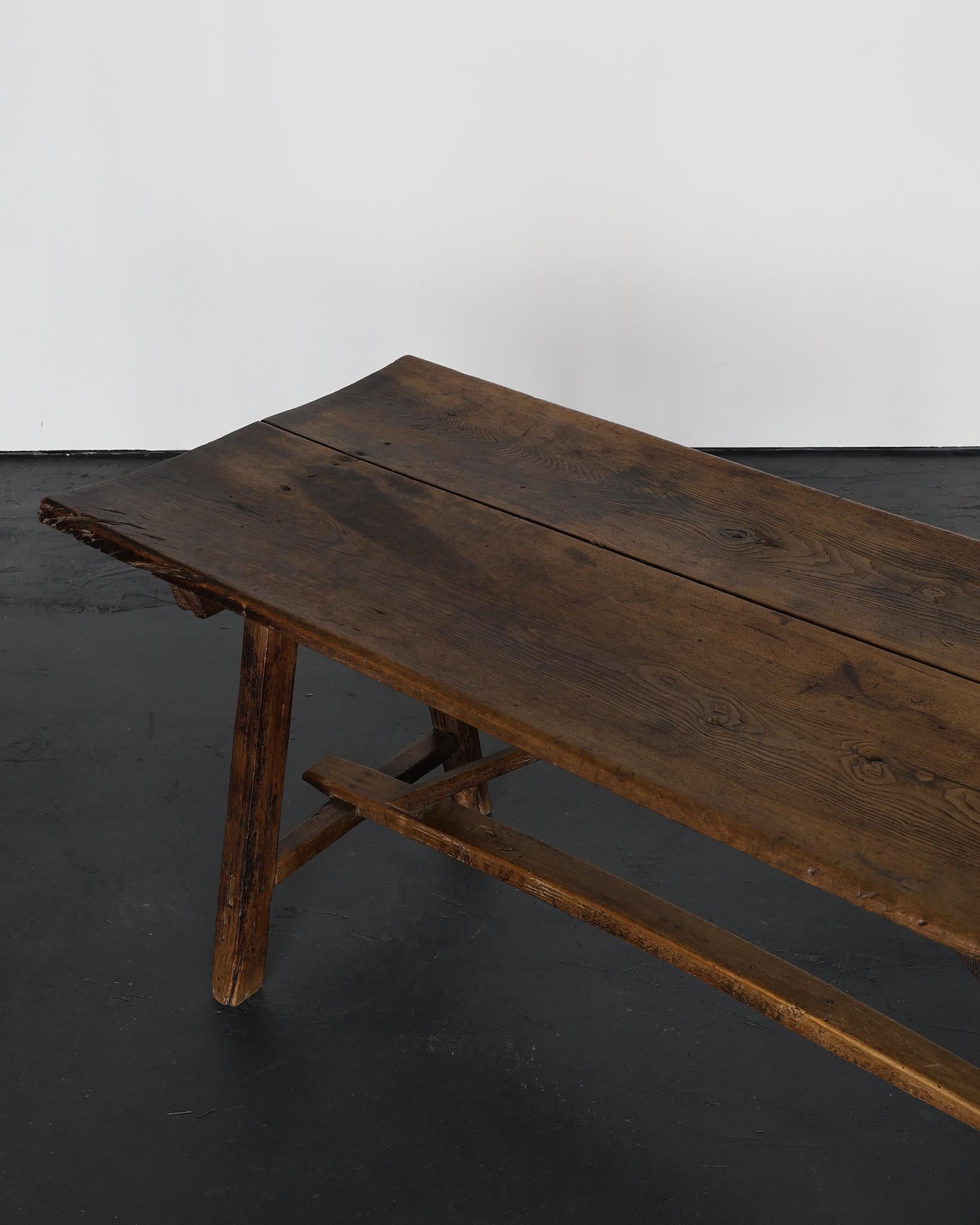 Exceptional Primitive 18th C. Portuguese Dining Table For Sale 2