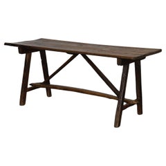 Antique Exceptional Primitive 18th C. Portuguese Dining Table