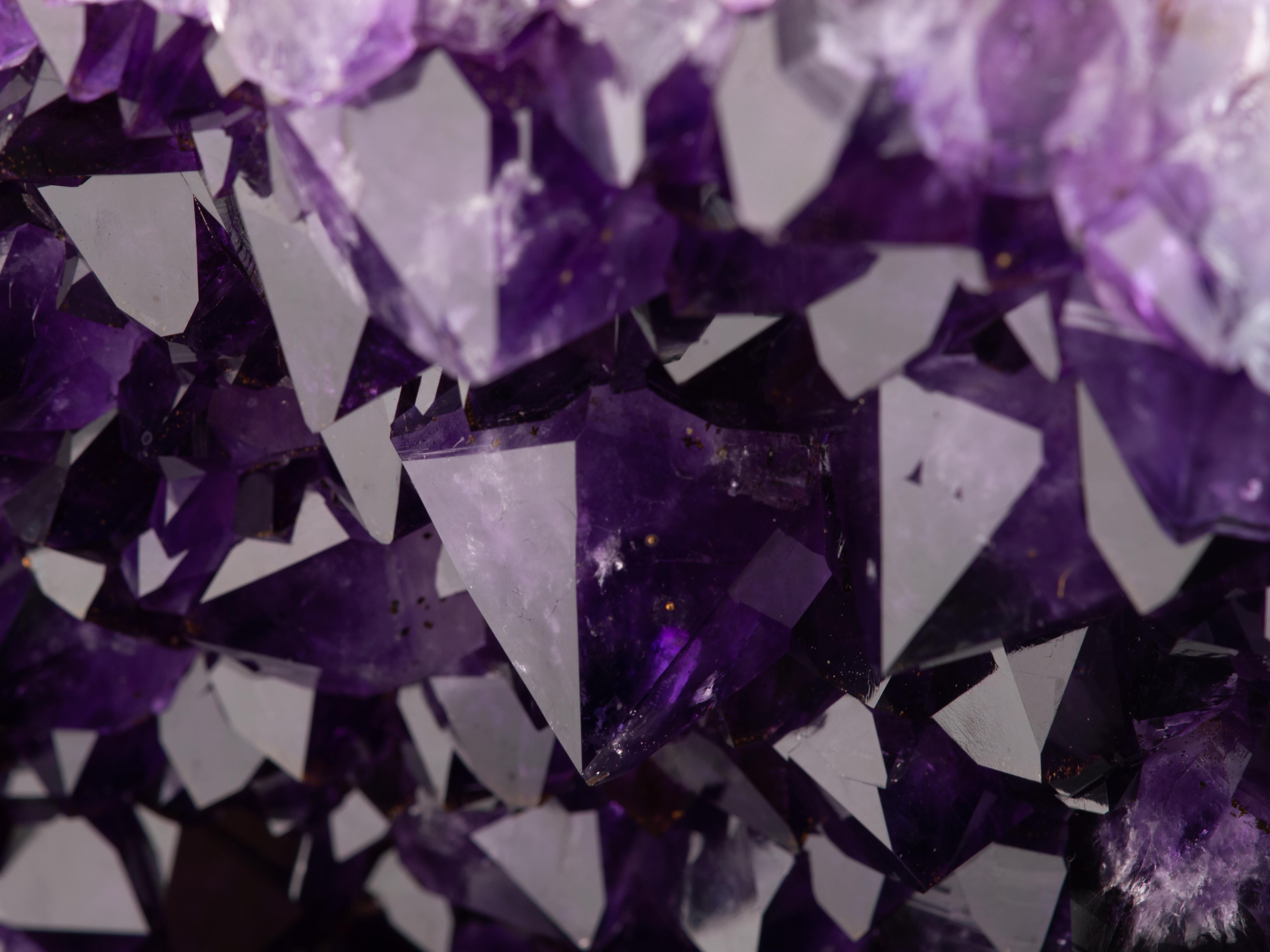Exceptional Quality Amethyst in a Jaw like Formation For Sale 3