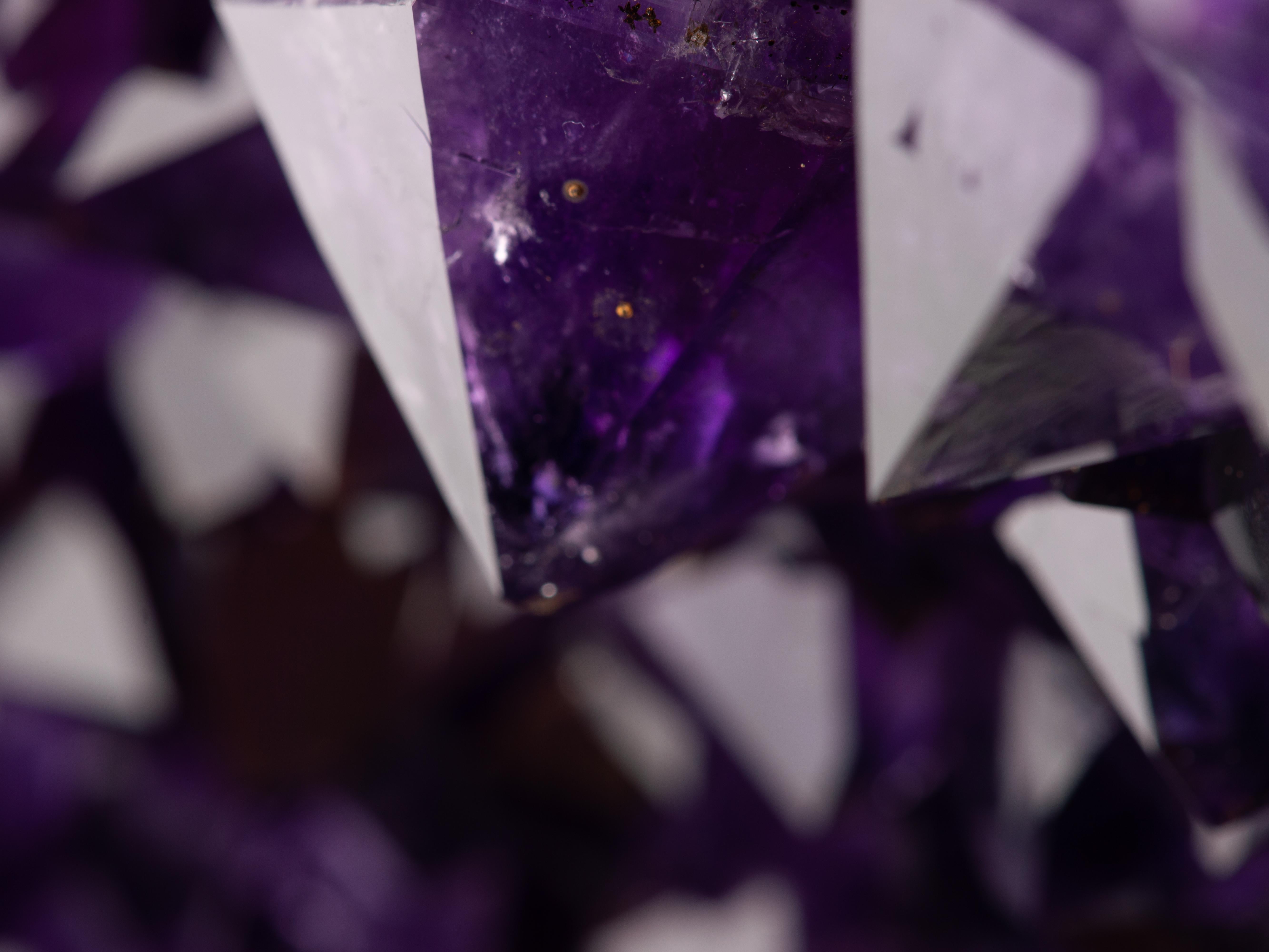 Exceptional Quality Amethyst in a Jaw like Formation For Sale 7