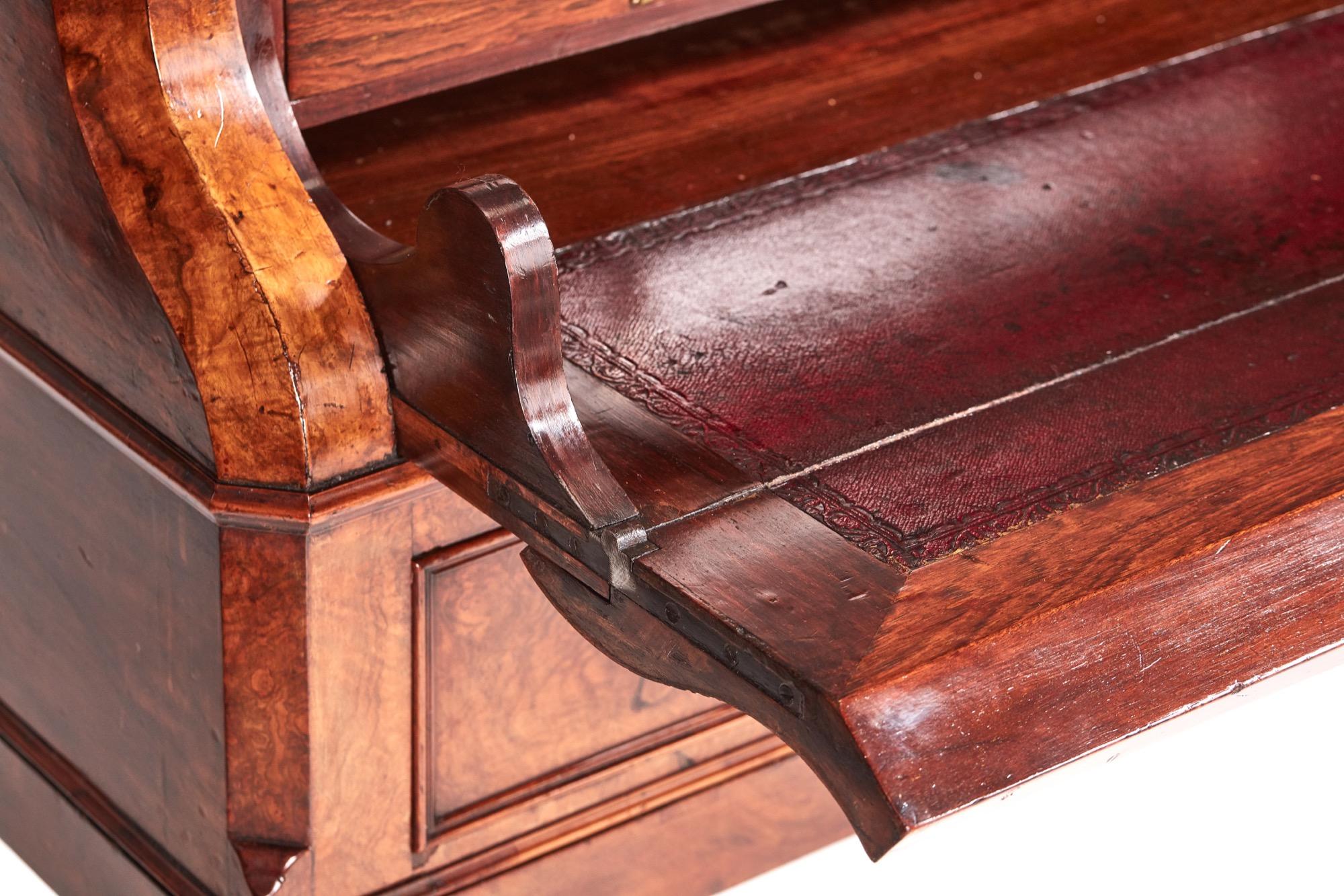Antike viktorianische Wurzelnussholz-Bürostühle von außergewöhnlicher Qualität aus dem 19. Jahrhundert im Angebot 3