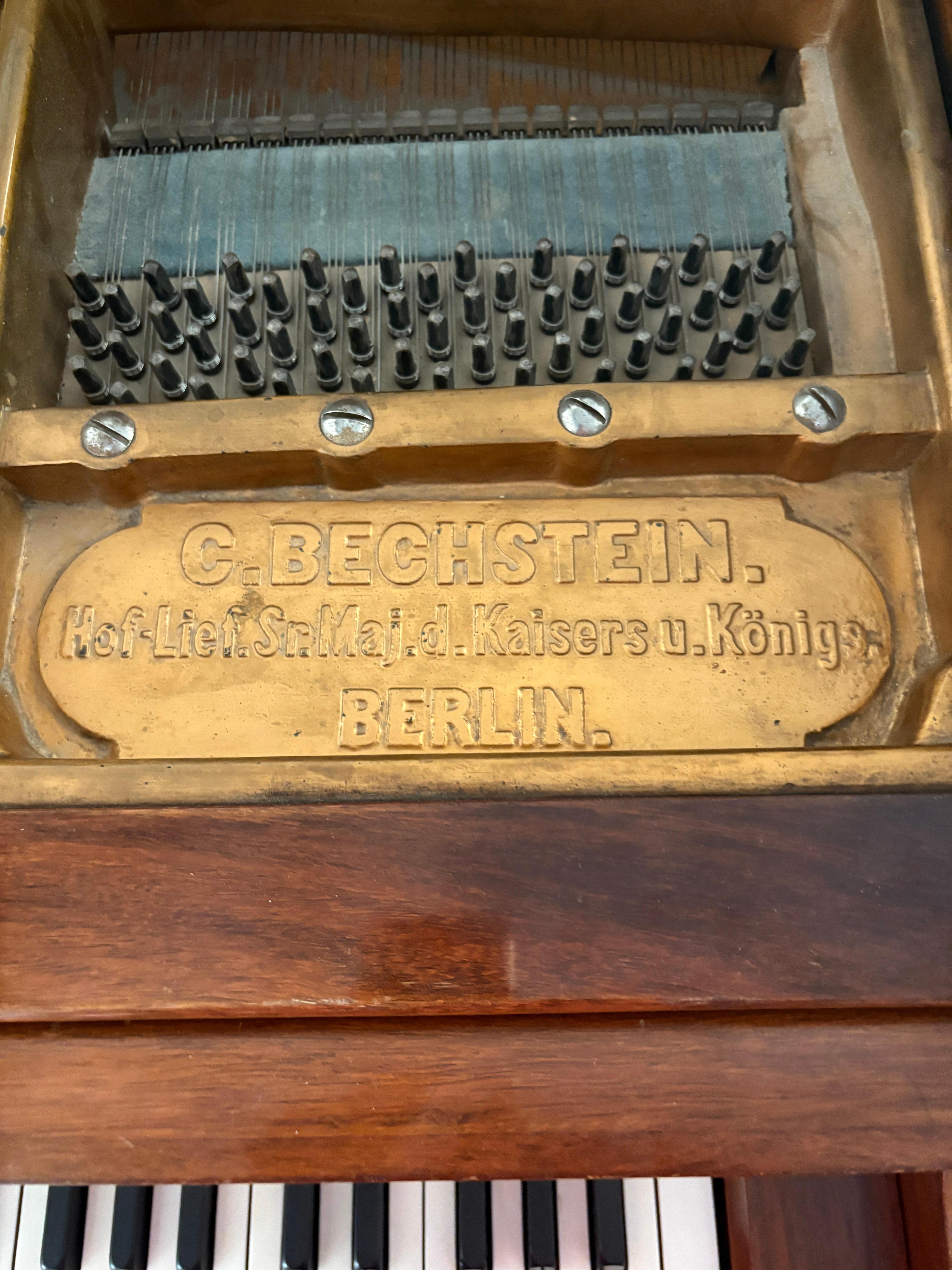 Tedesco Pianoforte a coda da boudoir in palissandro vittoriano di qualità eccezionale A.I.C. in vendita