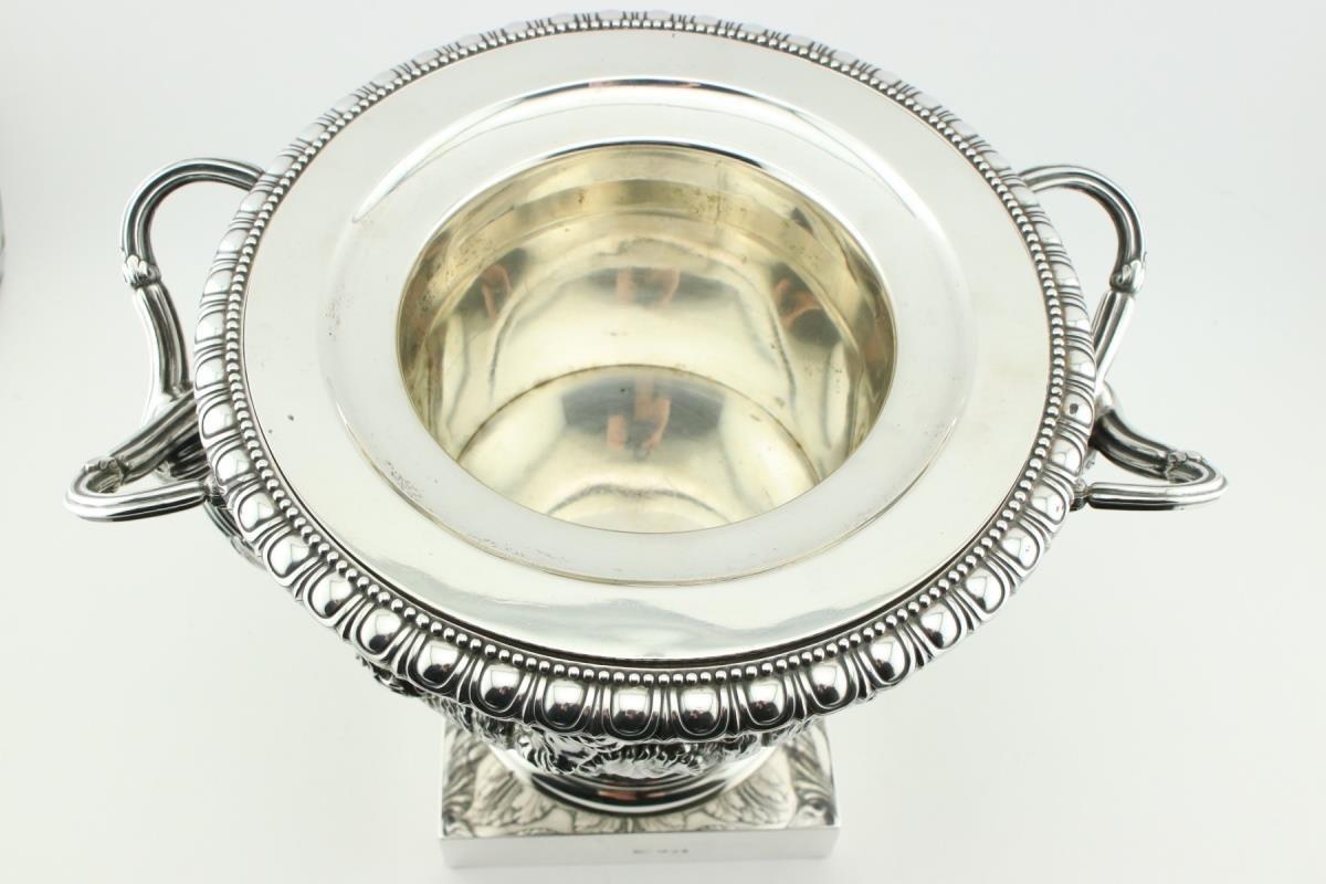 Exceptional Quality Antique English, Sterling Silver Warwick Vase Wine Cooler 12