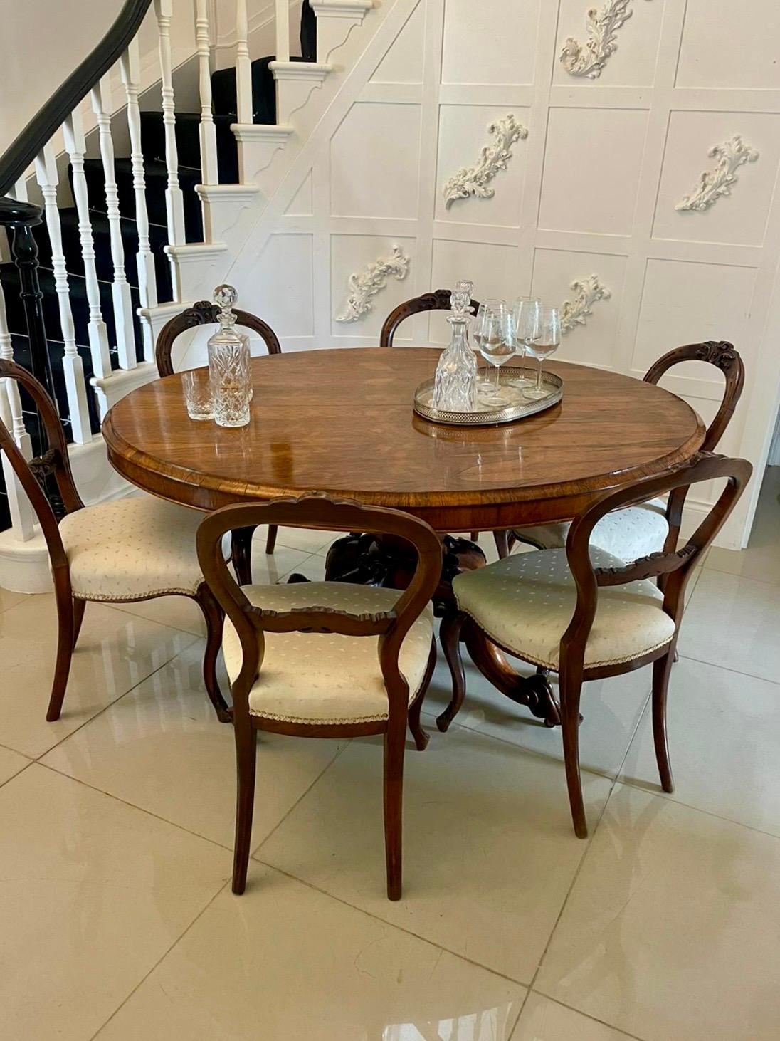 Victorien Table de salle à manger d'antiquités victorienne en bois de rose d'une qualité exceptionnelle en vente