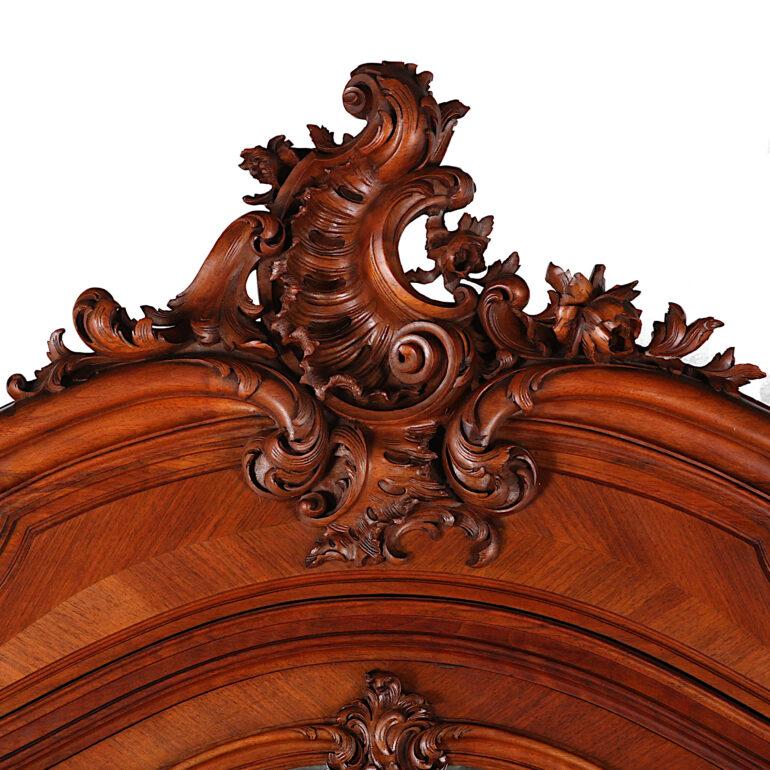 Exceptional Quality French Carved Walnut Louis XV Armoire 5