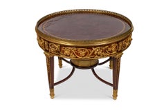 Exceptional Quality French Ormolu-Mounted Mahogany Center Table, Attrib F. Linke