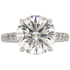 Anello con diamante Eye Clean di alta qualità certificato GIA da 1,42 carati