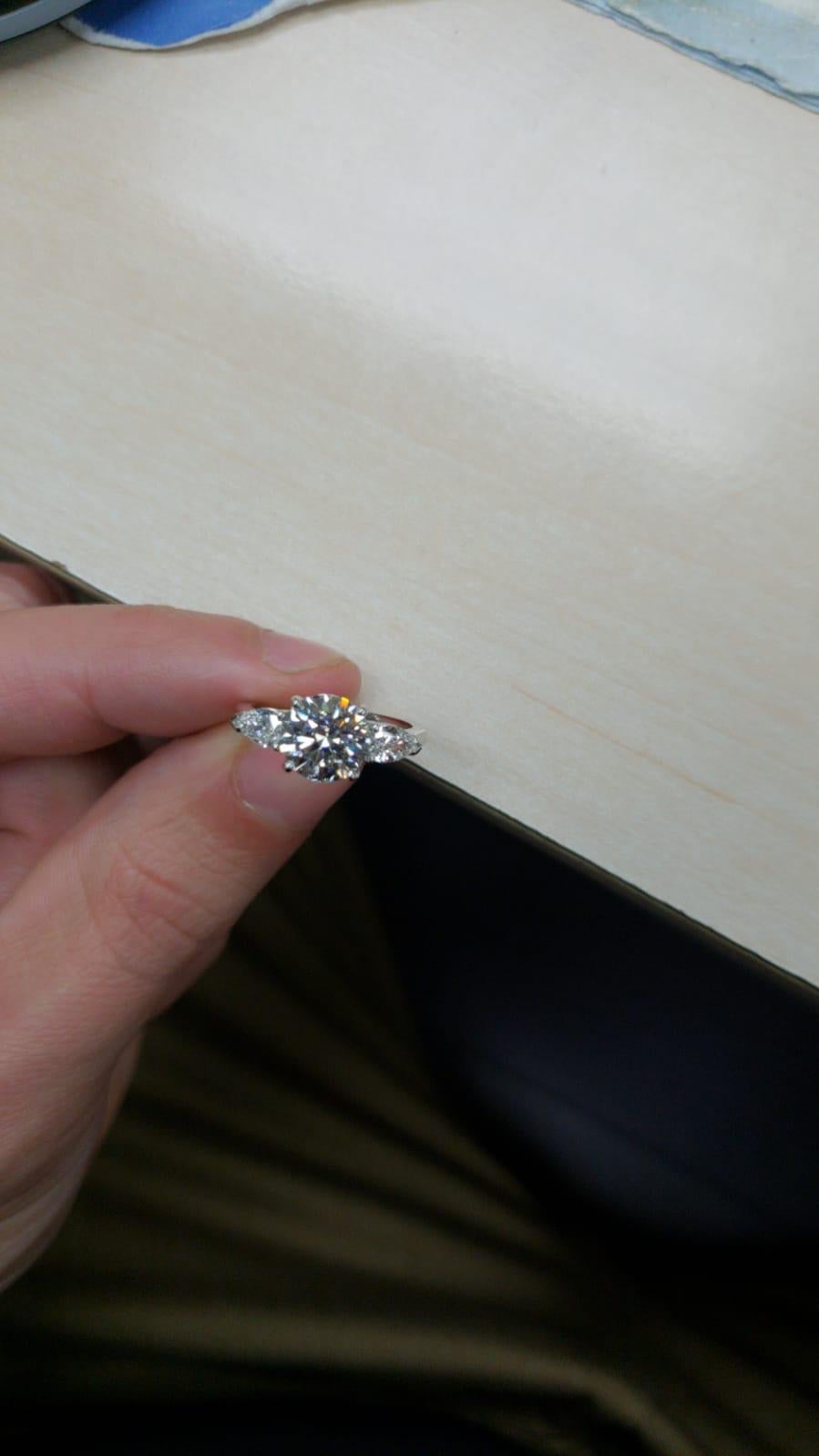 average cost of a two carat diamond ring