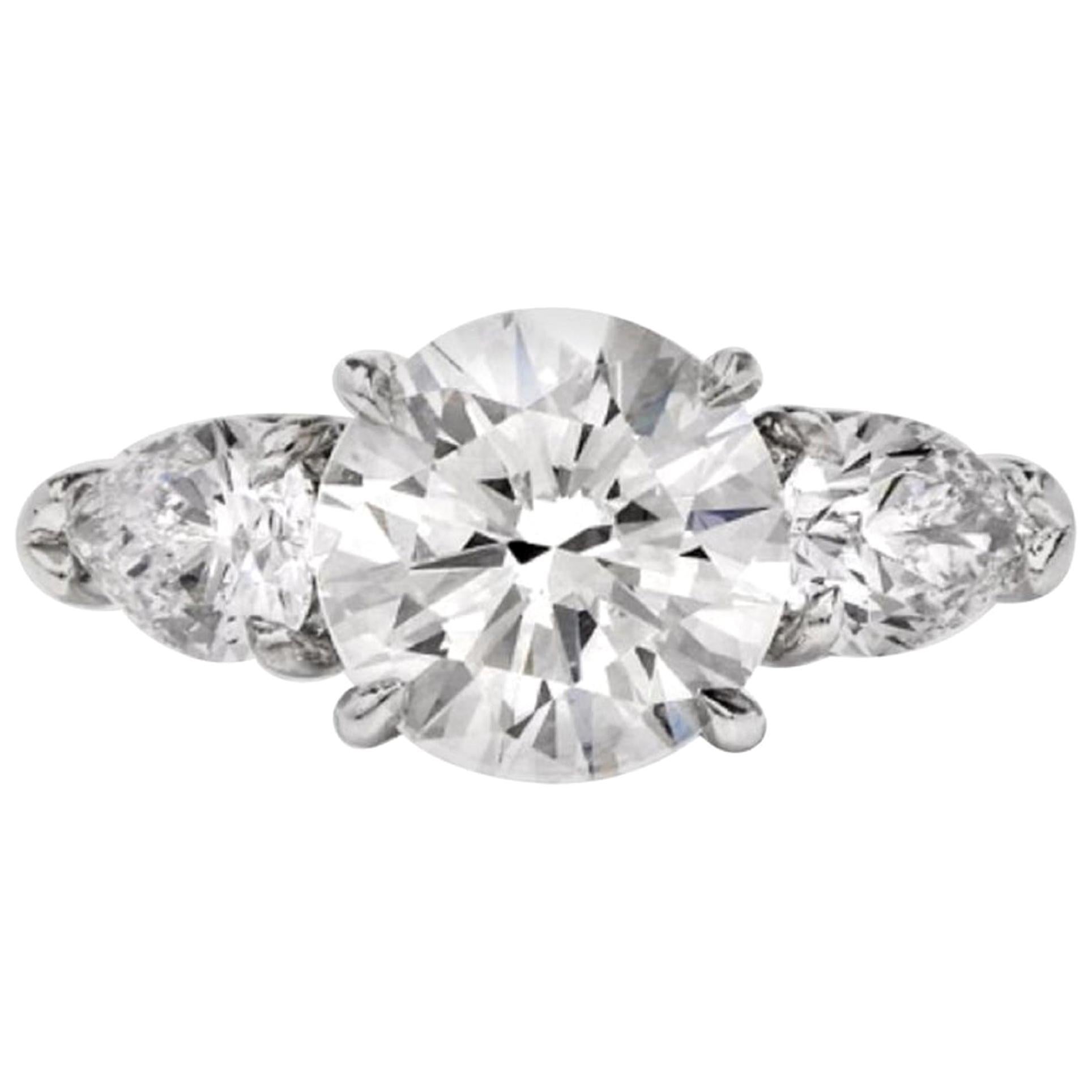 GIA Certified 2.10 Carat Eye clean Diamond Ring For Sale at 1stDibs ...