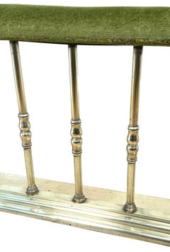 Exceptional Quality Large 19th Century Brass Club Fender