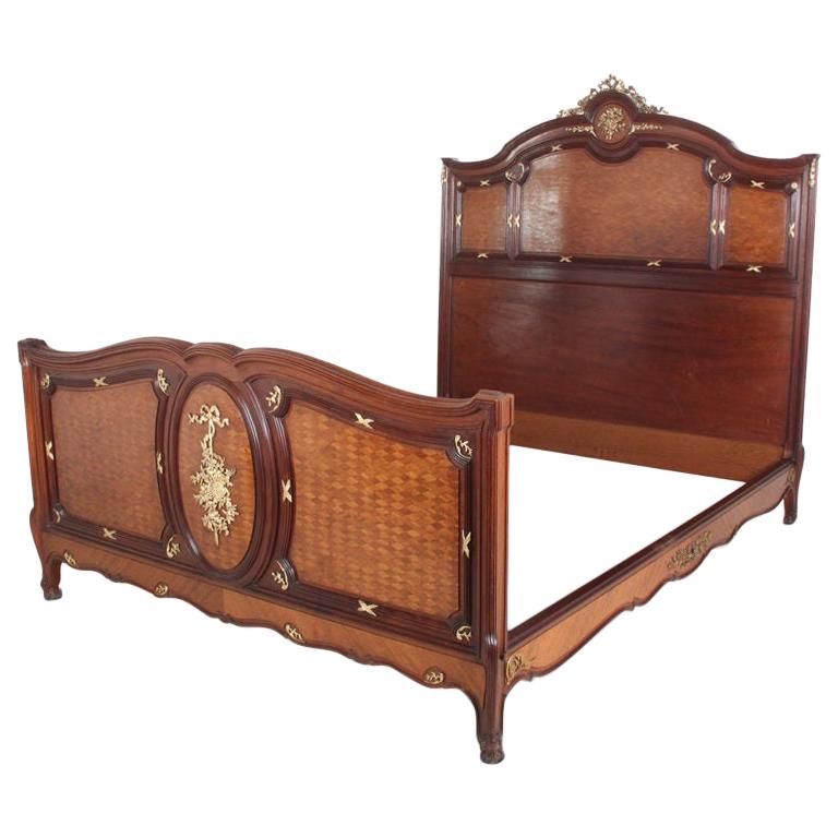 Exceptional Quality Louis XV-Style Bed