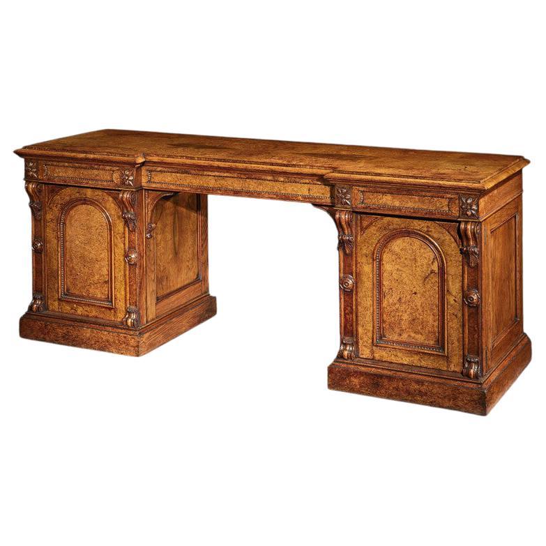 Sideboard aus Pollard-Eiche von außergewöhnlicher Qualität aus der Mitte des 19. Jahrhunderts im Angebot