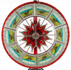 Exceptional Race Horse Game Wheel by HC Evans, Chicago, circa 1920-1950