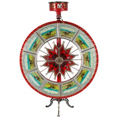 Used Exceptional Race Horse Game Wheel by HC Evans, Chicago, circa 1920-1950